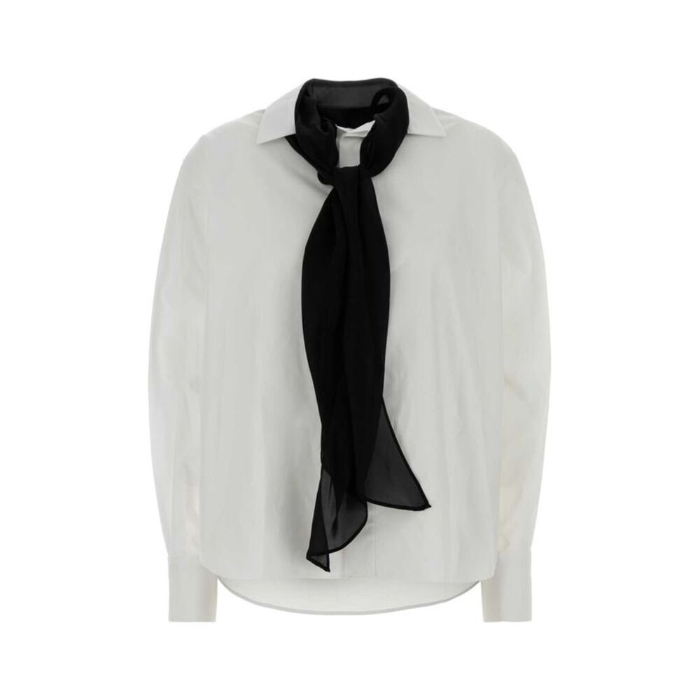 Sacai Women White Poplin Shirt